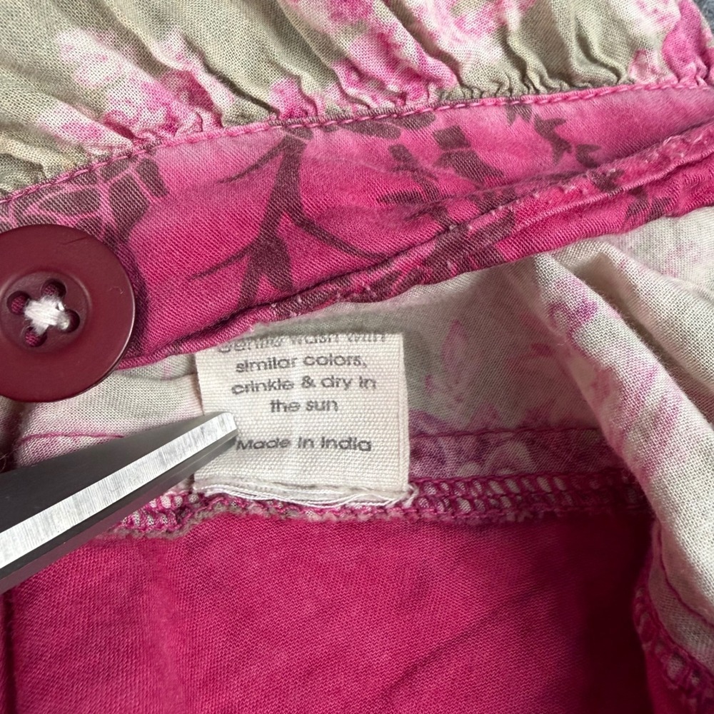 Magnolia Pearl Kiki Bloomers Womens OS 200 Betsy Pink Floral Cotton Boho Cottage - Picture 6 of 16